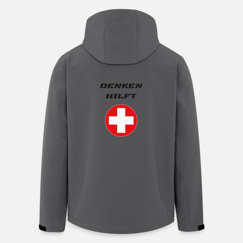 thinking helps - Men’s Recycled Softshell Jacket by Stanley/Stella - anthracite