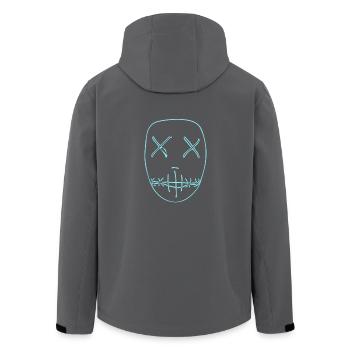 The Purge Election Year Maske - Recycelte Männer Softshell-Jacke von Stanley/Stella - Anthrazit - Hinten - AI Model Male 185 light (185cm)