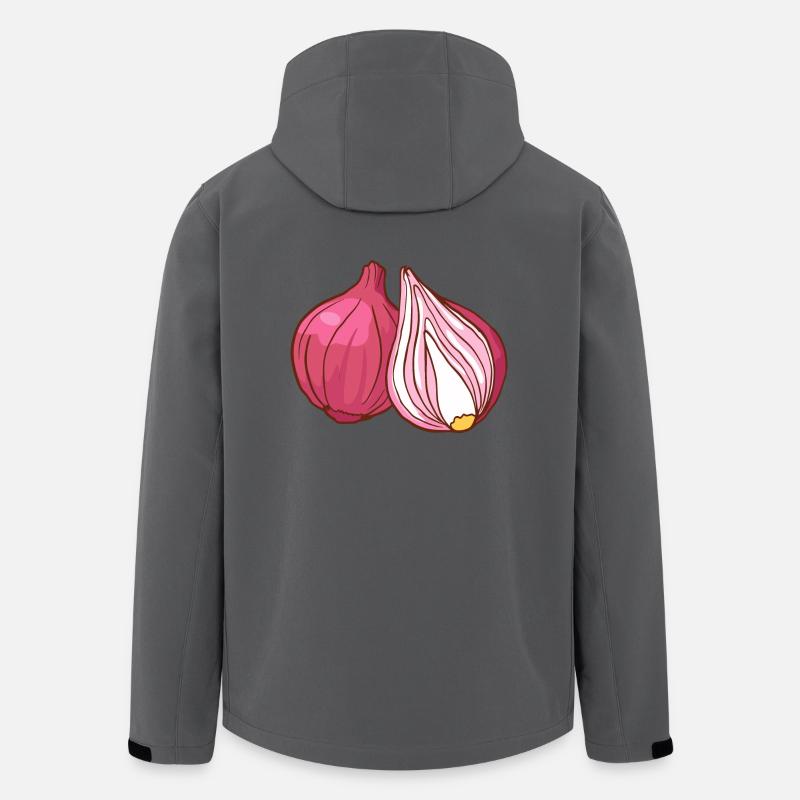 Rote Zwiebeln - Recycelte Männer Softshell-Jacke von Stanley/Stella - Anthrazit