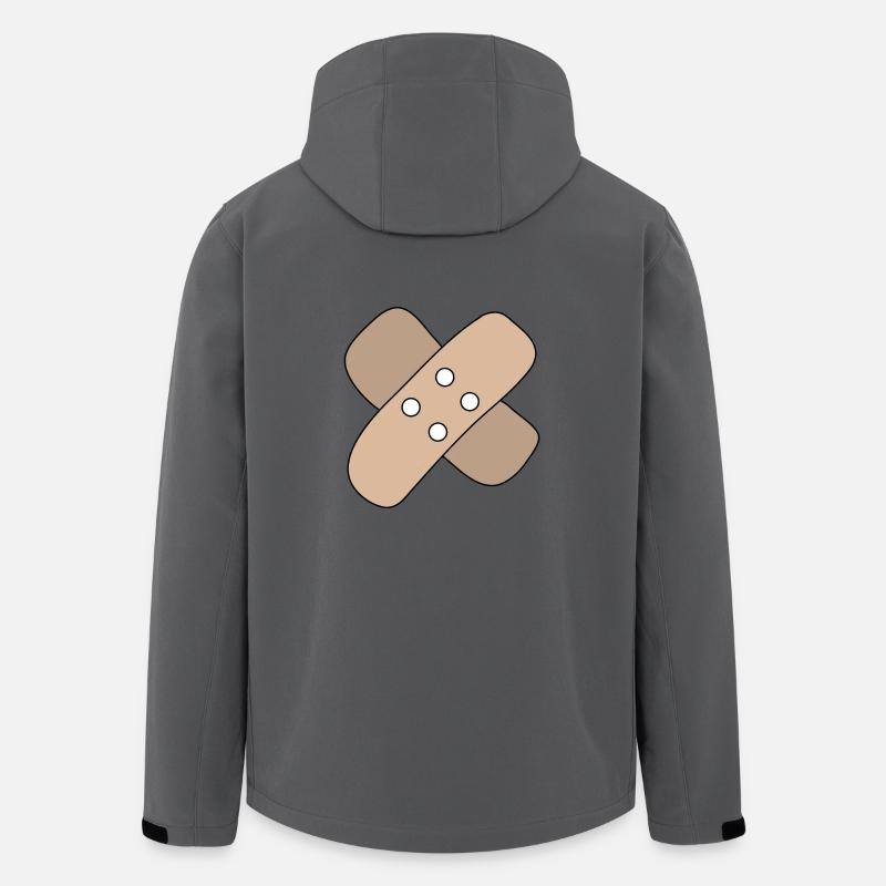 Patch, blessure, blessure, guérison, idée cadeau - Veste softshell homme en polyester recyclé Stanley/Stella - charbon