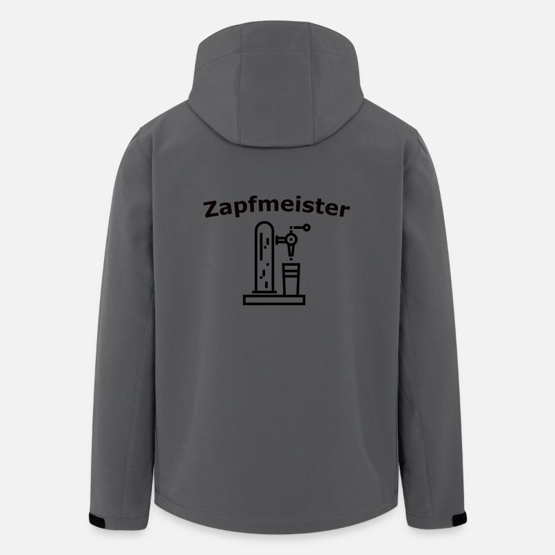 Zapfmeister - Recycelte Männer Softshell-Jacke von Stanley/Stella - Anthrazit