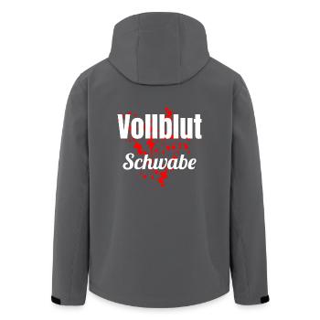 Vollblut Schwabe Schwäbisch Stuttgart T-Shirt - Recycelte Männer Softshell-Jacke von Stanley/Stella - Anthrazit - Hinten - AI Model Male 185 light (185cm)