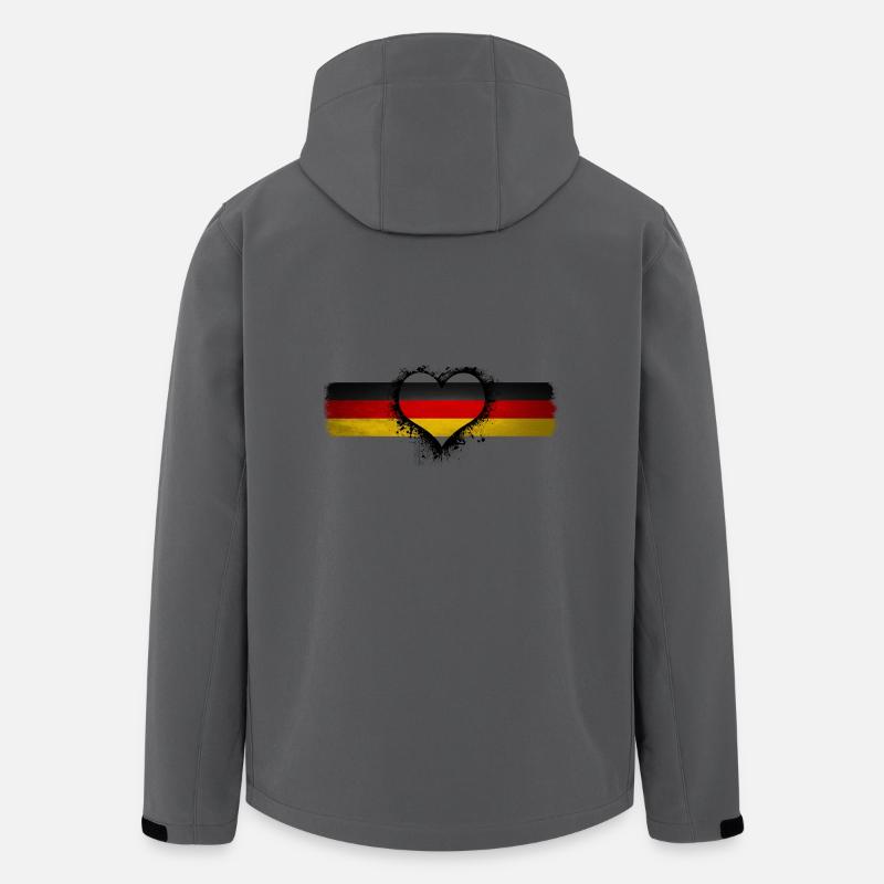 Germany Germany Germany - Men’s Recycled Softshell Jacket by Stanley/Stella - anthracite