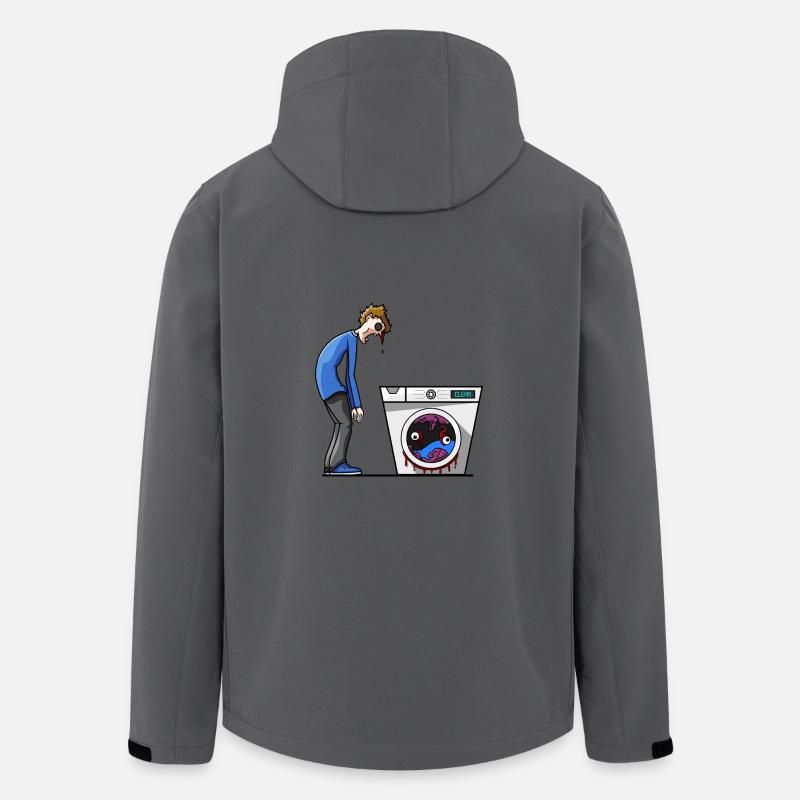 Brain washington army #1 - Recycelte Männer Softshell-Jacke von Stanley/Stella - Anthrazit