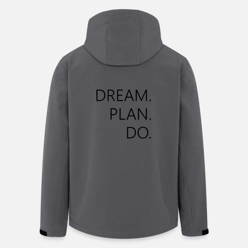 dream plan do - Recycelte Männer Softshell-Jacke von Stanley/Stella - Anthrazit