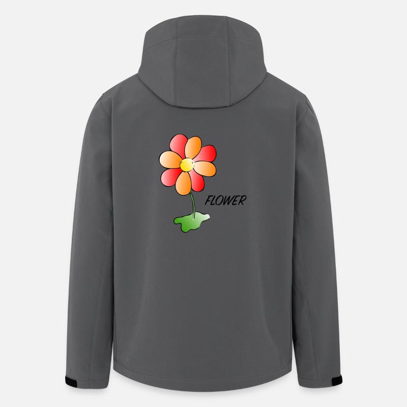 Flower - Flower - Men’s Recycled Softshell Jacket by Stanley/Stella - anthracite
