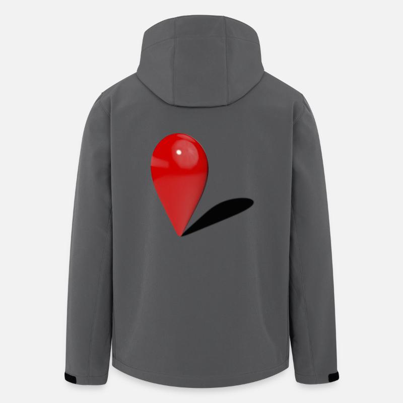 Du bist hier - Recycelte Männer Softshell-Jacke von Stanley/Stella - Anthrazit