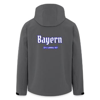 Bayern - des samma mir - Recycelte Männer Softshell-Jacke von Stanley/Stella - Anthrazit - Hinten - AI Model Male 185 light (185cm)