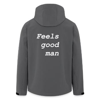 Feels good man - Recycelte Männer Softshell-Jacke von Stanley/Stella - Anthrazit - Hinten - AI Model Male 185 light (185cm)