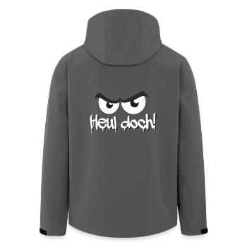 Heul doch! Böser Blick - Recycelte Männer Softshell-Jacke von Stanley/Stella - Anthrazit - Hinten - AI Model Male 185 light (185cm)