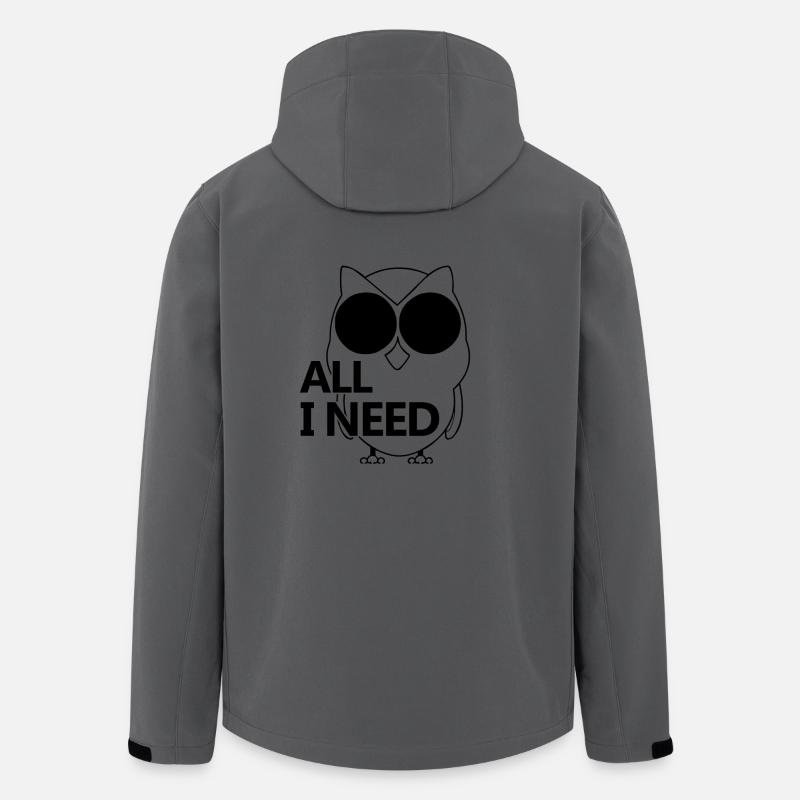 Eule - All I Need - Recycelte Männer Softshell-Jacke von Stanley/Stella - Anthrazit