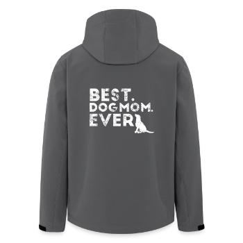 Hunde Hund Hundehalter Mutter Dog Geschenk - Recycelte Männer Softshell-Jacke von Stanley/Stella - Anthrazit - Hinten - AI Model Male 185 light (185cm)