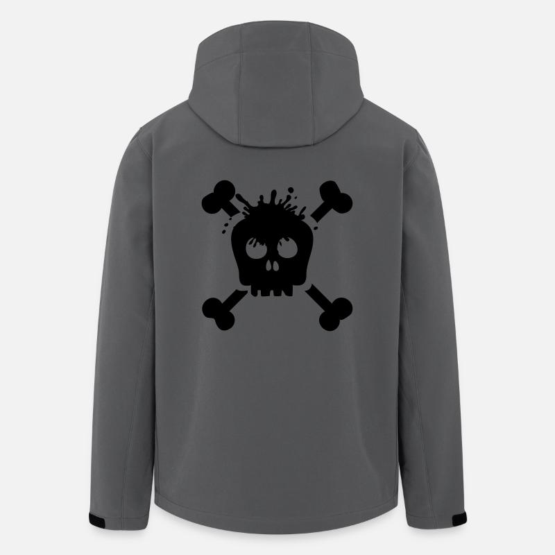 Skull Headshot (total damage) - Men’s Recycled Softshell Jacket by Stanley/Stella - anthracite