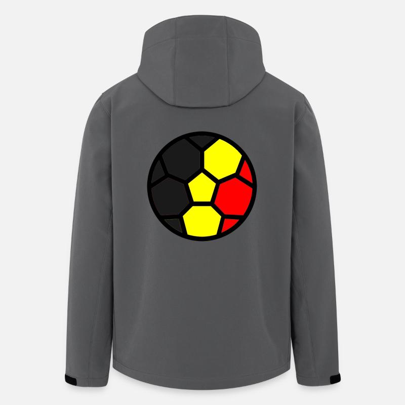  Drapeau Belgique Coupe du monde - Veste softshell homme en polyester recyclé Stanley/Stella - charbon