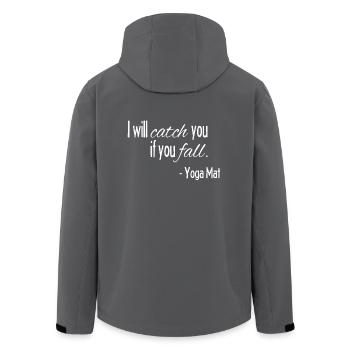 Yoga Shirt - Yoga, Sport, Namaste, Gym - Recycelte Männer Softshell-Jacke von Stanley/Stella - Anthrazit - Hinten - AI Model Male 185 light (185cm)