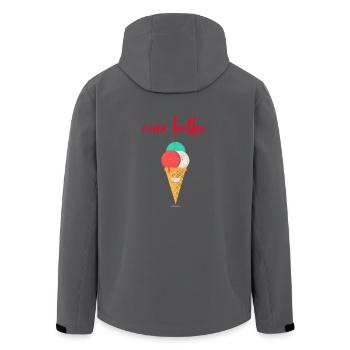 CIAO BELLA - Summertime - Recycelte Männer Softshell-Jacke von Stanley/Stella - Anthrazit - Hinten - AI Model Male 185 light (185cm)
