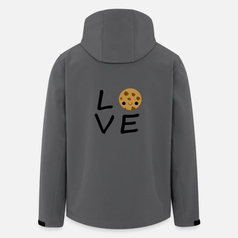 Amour biscuit - Veste softshell homme en polyester recyclé Stanley/Stella - charbon