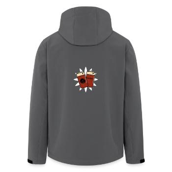 Bier Altbier Düsseldorf Düsselfreund Geschenk - Recycelte Männer Softshell-Jacke von Stanley/Stella - Anthrazit - Hinten - AI Model Male 185 light (185cm)