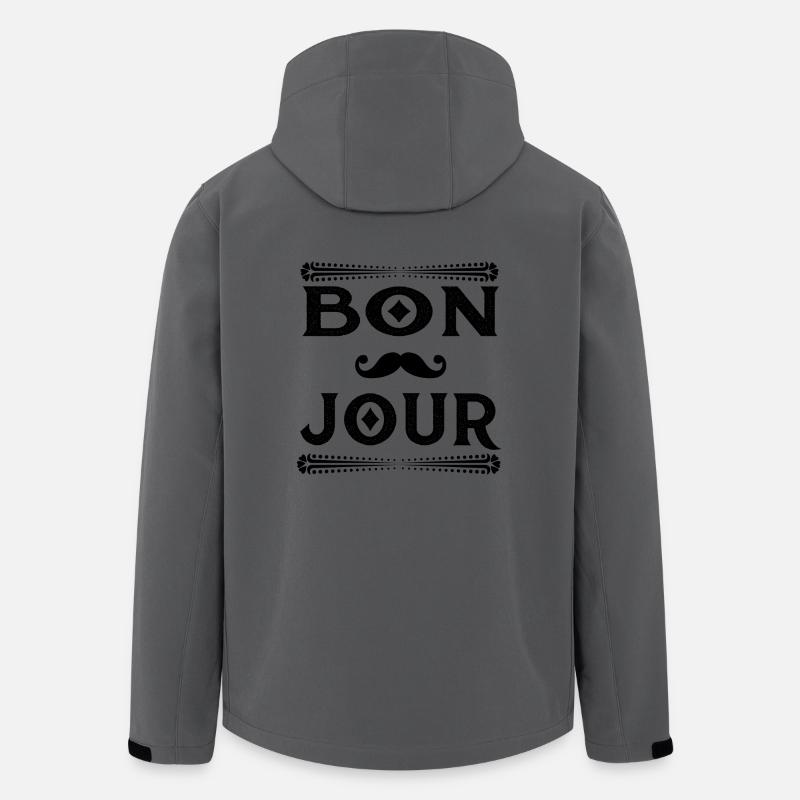 Bon Jour - Recycelte Männer Softshell-Jacke von Stanley/Stella - Anthrazit