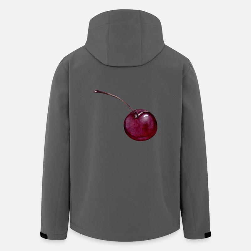 cherry - Men’s Recycled Softshell Jacket by Stanley/Stella - anthracite