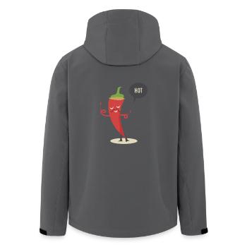 HOT CHILLI! - Recycelte Männer Softshell-Jacke von Stanley/Stella - Anthrazit - Hinten - AI Model Male 185 light (185cm)