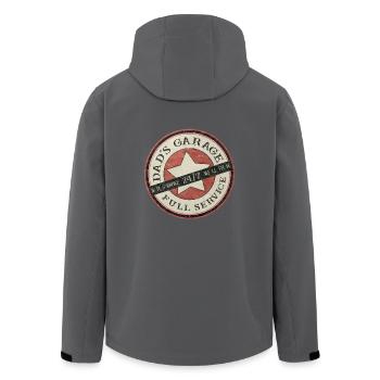 Dad`s Garage, Werkstatt, - Recycelte Männer Softshell-Jacke von Stanley/Stella - Anthrazit - Hinten - AI Model Male 185 light (185cm)