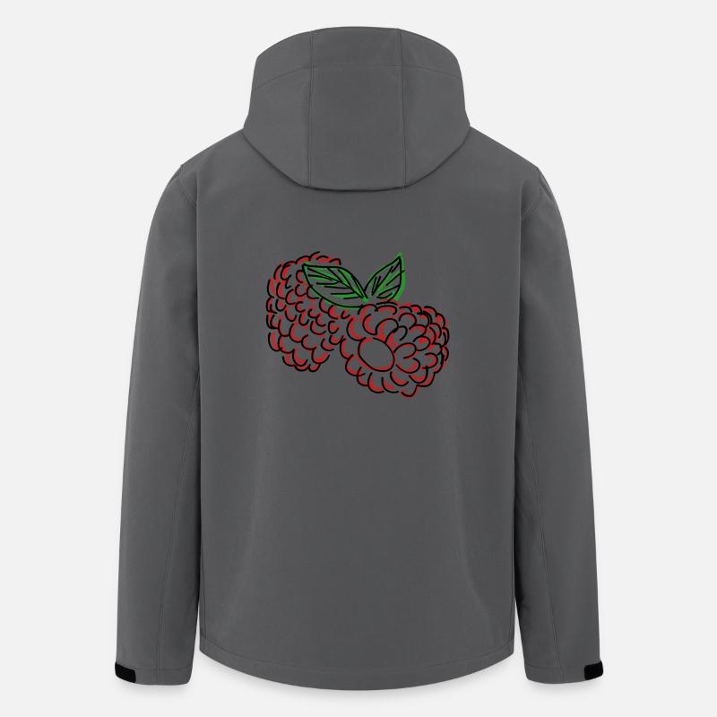 Himbeeren - Recycelte Männer Softshell-Jacke von Stanley/Stella - Anthrazit