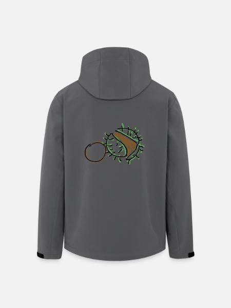 Kastanien - Recycelte Männer Softshell-Jacke von Stanley/Stella - Anthrazit