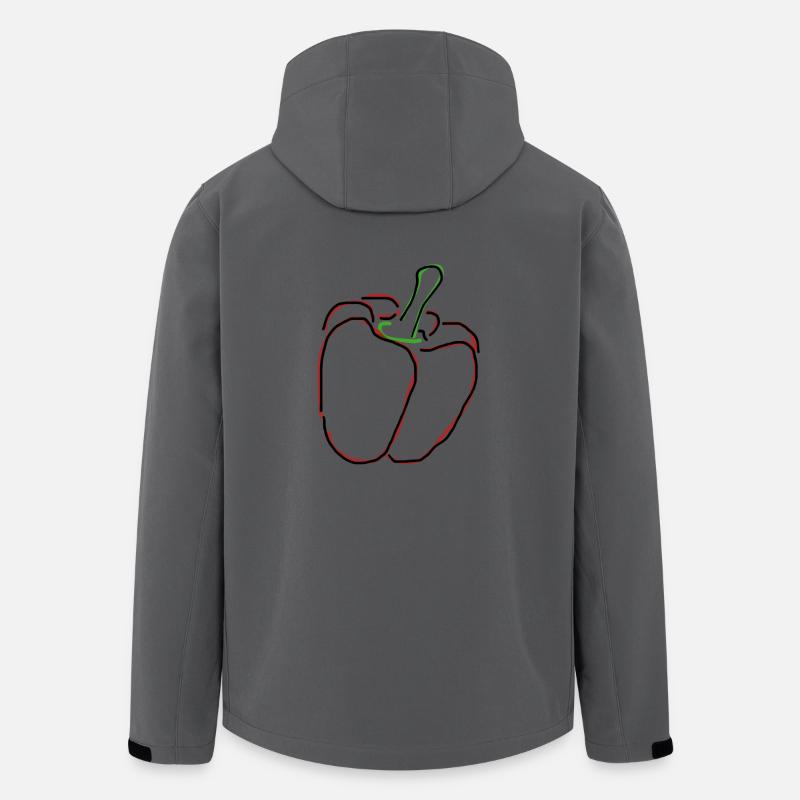 Paprika - Recycelte Männer Softshell-Jacke von Stanley/Stella - Anthrazit