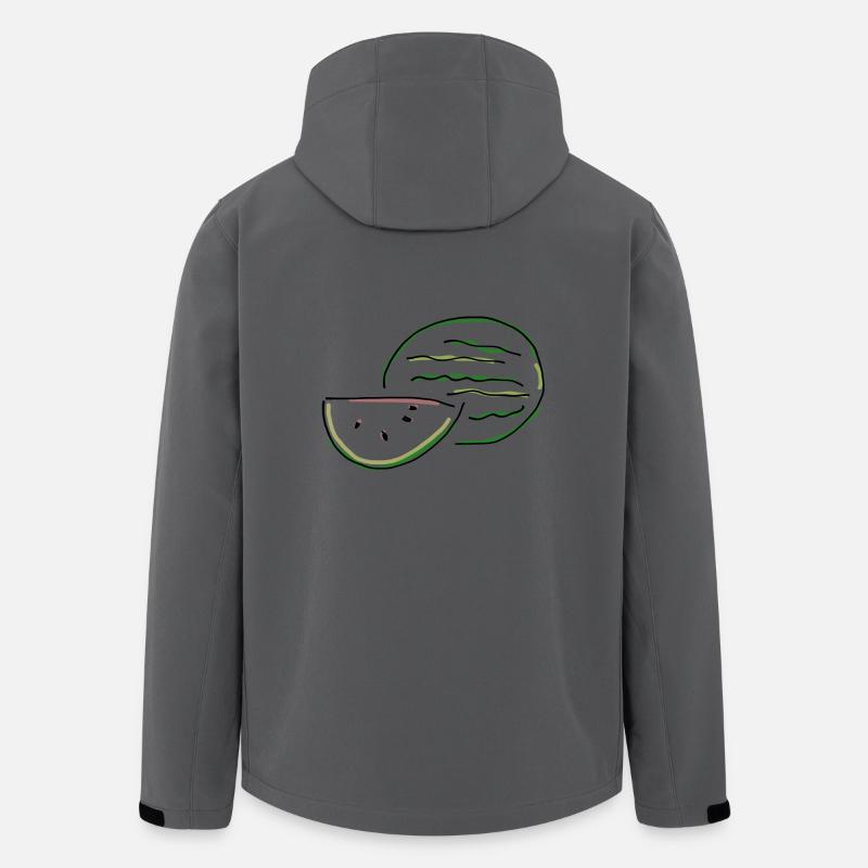 melon - Veste softshell homme en polyester recyclé Stanley/Stella - charbon