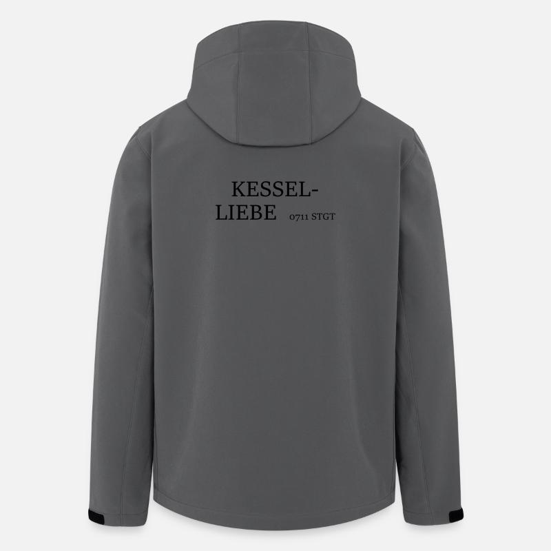 KESSELLIEBE - Recycelte Männer Softshell-Jacke von Stanley/Stella - Anthrazit