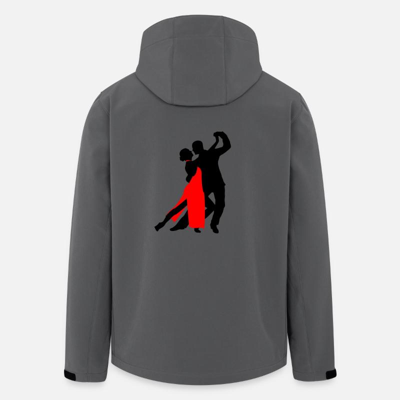 Dancing- Tango- Tanzpaar Logo - Recycelte Männer Softshell-Jacke von Stanley/Stella - Anthrazit