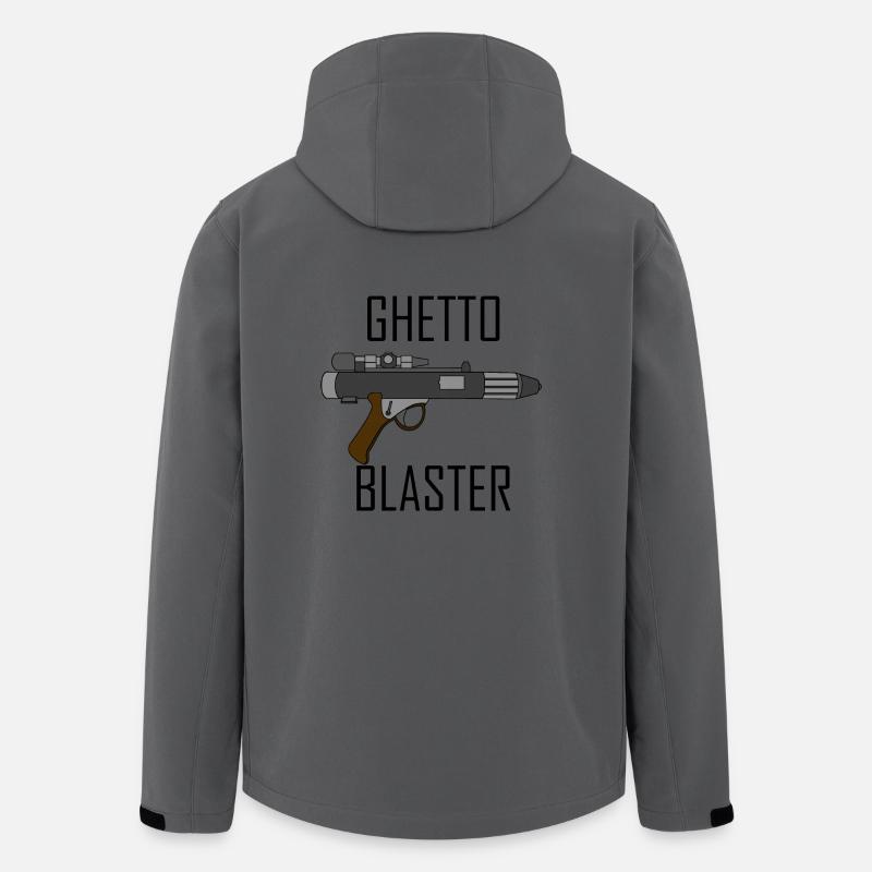Ghetto Blaster Pistolet - Veste softshell homme en polyester recyclé Stanley/Stella - charbon