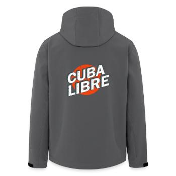 Cuba Libre Retro Poster - Recycelte Männer Softshell-Jacke von Stanley/Stella - Anthrazit - Hinten - AI Model Male 185 light (185cm)