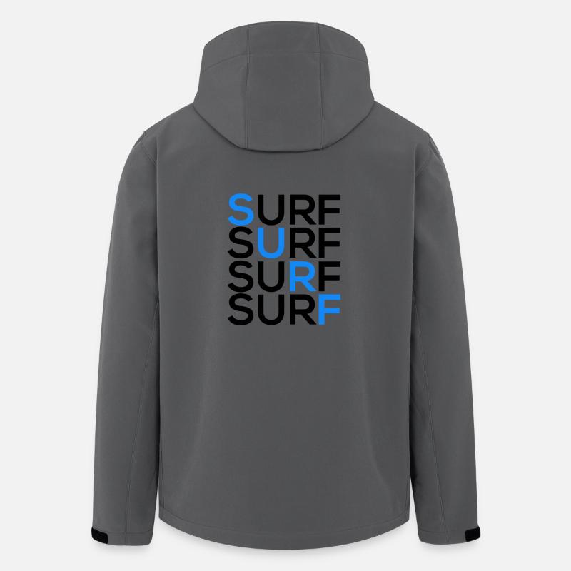 SURF SURF SURF SURF - Recycelte Männer Softshell-Jacke von Stanley/Stella - Anthrazit