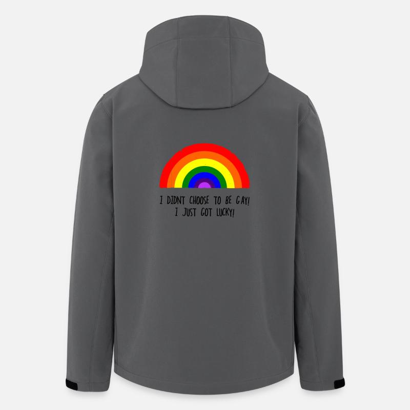 Glücklich Schwul - Recycelte Männer Softshell-Jacke von Stanley/Stella - Anthrazit