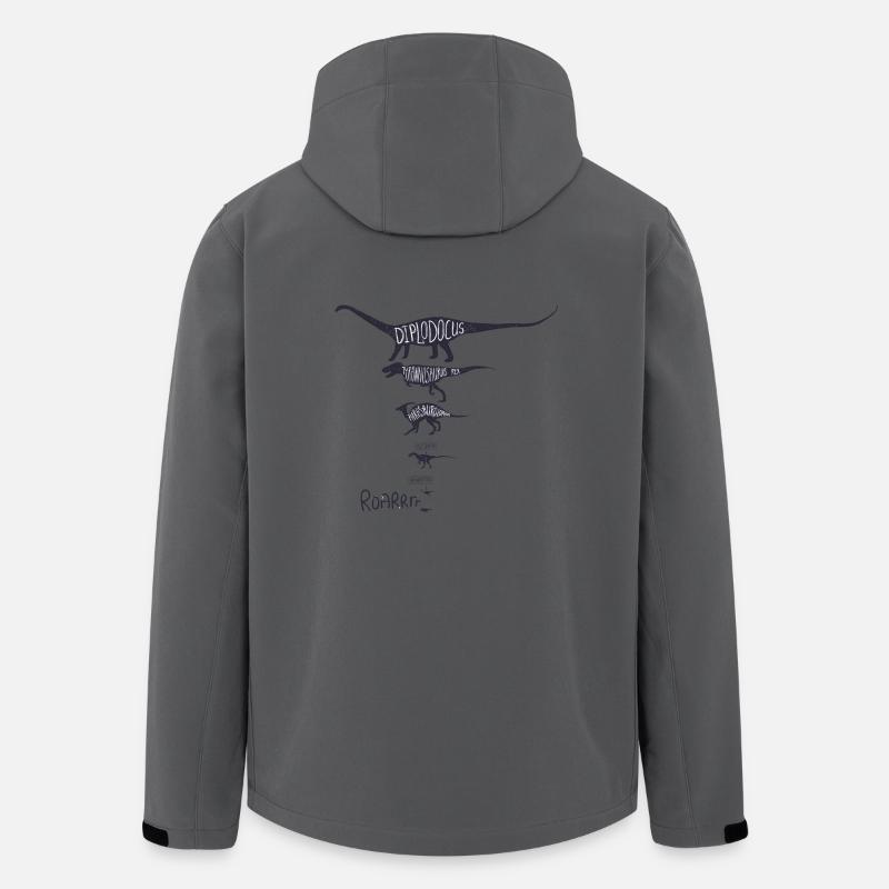 Dinosaurier - Recycelte Männer Softshell-Jacke von Stanley/Stella - Anthrazit