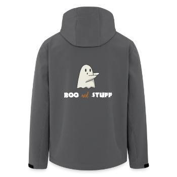 Halloween Geist Gespenst Kostüm lustig Geschenk - Recycelte Männer Softshell-Jacke von Stanley/Stella - Anthrazit - Hinten - AI Model Male 185 light (185cm)
