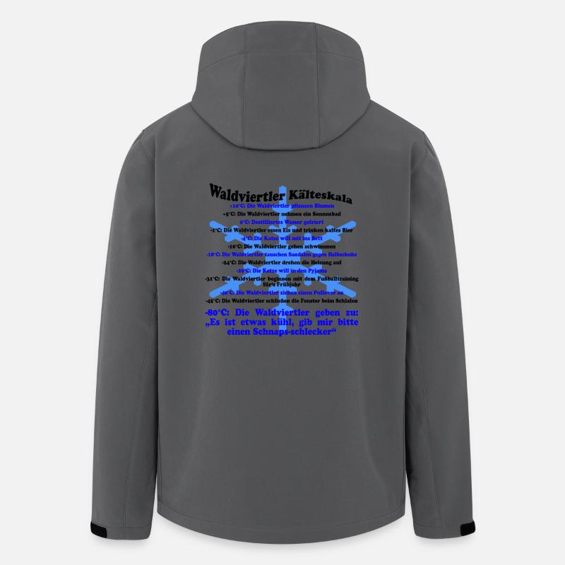 Waldviertler Kälteskala - Recycelte Männer Softshell-Jacke von Stanley/Stella - Anthrazit