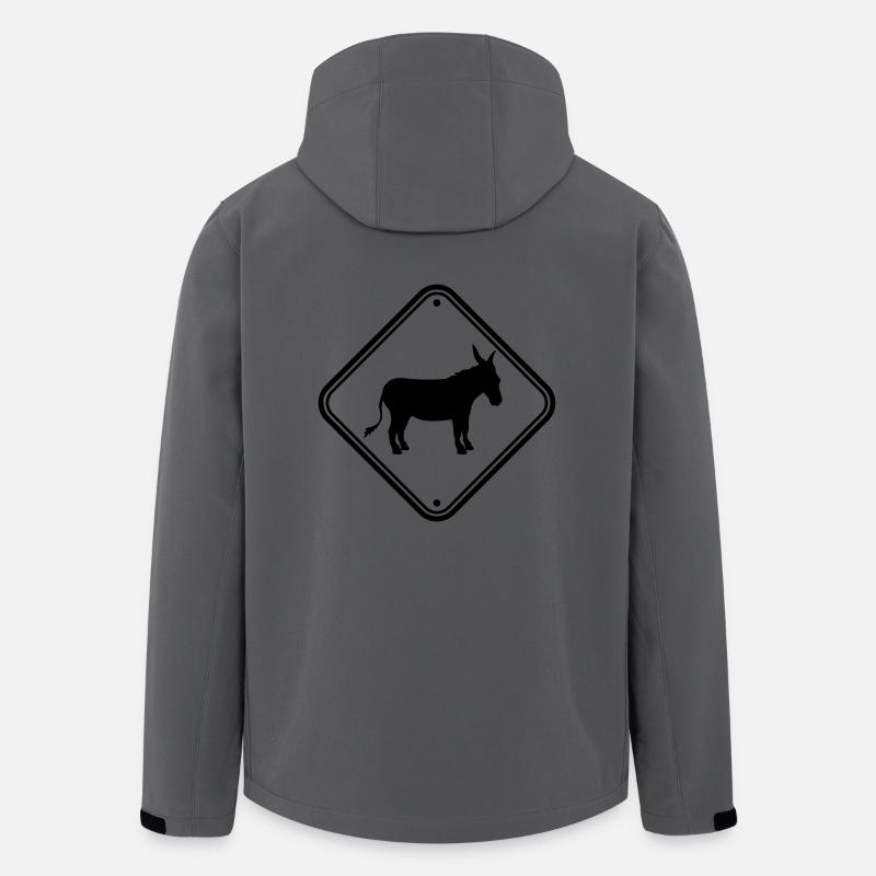 Observera varningsskylt Varning Varning Varning ese - Softshelljacka herr i återvunnen polyester Stanley/Stella - kolgrå