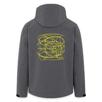 design rich and noble artwork fantastic - Recycelte Männer Softshell-Jacke von Stanley/Stella - Anthrazit - Hinten - AI Model Male 185 light (185cm)