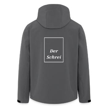 Der Schrei Munch Eduard Expressionismus Kunst Bild - Recycelte Männer Softshell-Jacke von Stanley/Stella - Anthrazit - Hinten - AI Model Male 185 light (185cm)