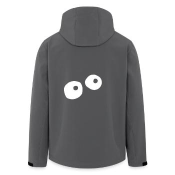 Monster Auge - Recycelte Männer Softshell-Jacke von Stanley/Stella - Anthrazit - Hinten - AI Model Male 185 light (185cm)