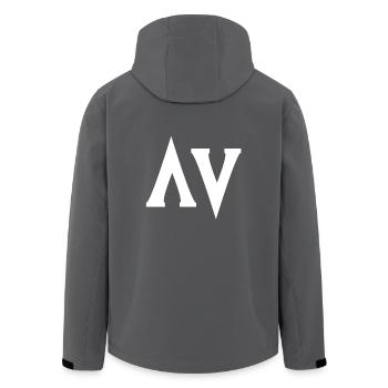 Schlichtes Design AV - Recycelte Männer Softshell-Jacke von Stanley/Stella - Anthrazit - Hinten - AI Model Male 185 light (185cm)