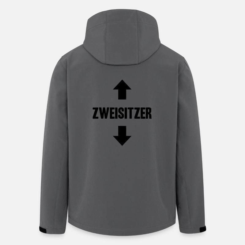 Zweisitzer Pfeil Geschenkidee - Recycelte Männer Softshell-Jacke von Stanley/Stella - Anthrazit