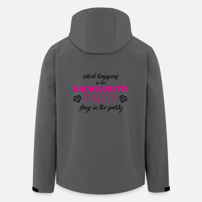 Junggesellinnenabschied - Recycelte Männer Softshell-Jacke von Stanley/Stella - Anthrazit