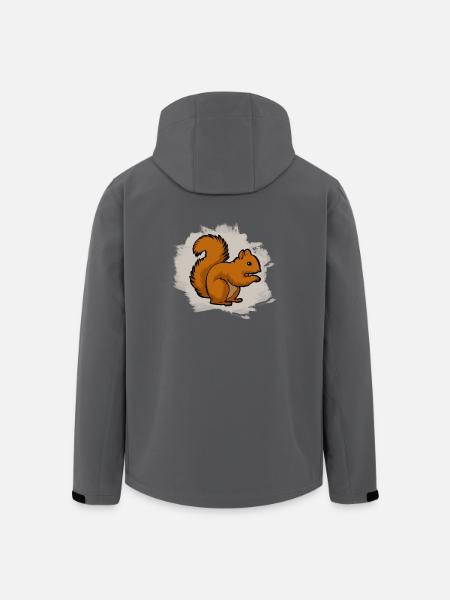Eichhörnchen - Recycelte Männer Softshell-Jacke von Stanley/Stella - Anthrazit