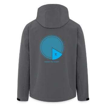 Pi - Recycelte Männer Softshell-Jacke von Stanley/Stella - Anthrazit - Hinten - AI Model Male 185 light (185cm)