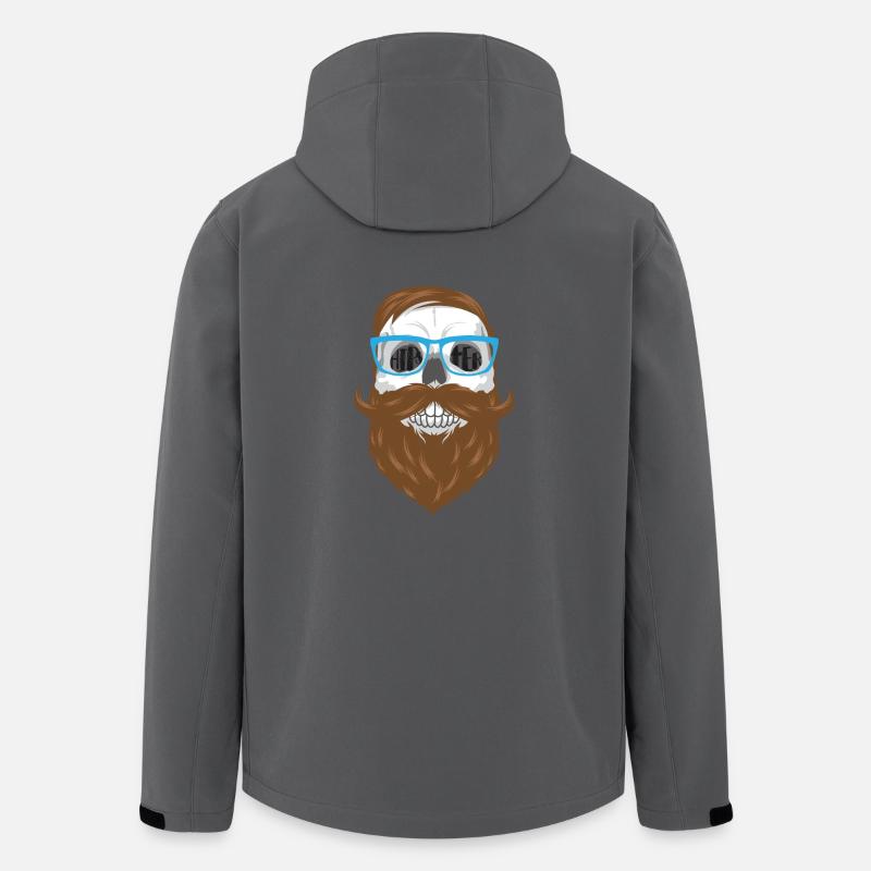 Visage de hipster - Veste softshell homme en polyester recyclé Stanley/Stella - charbon