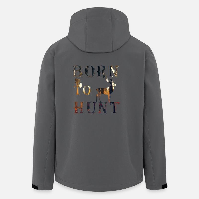 Born to Hunt - Recycelte Männer Softshell-Jacke von Stanley/Stella - Anthrazit